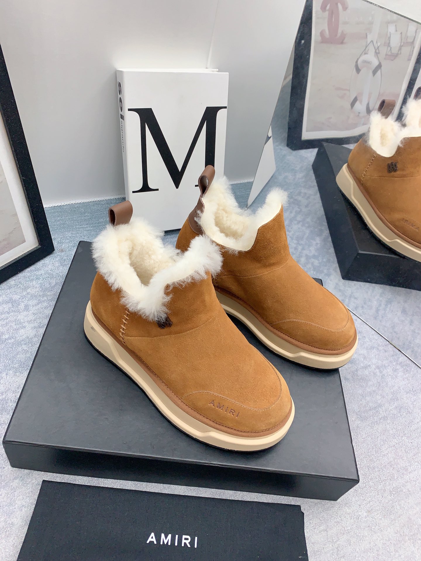 AMIRI Emir 2023 Winter Snow Boots Collection with Zirconium Fabric and Japanese Style - 图片 2