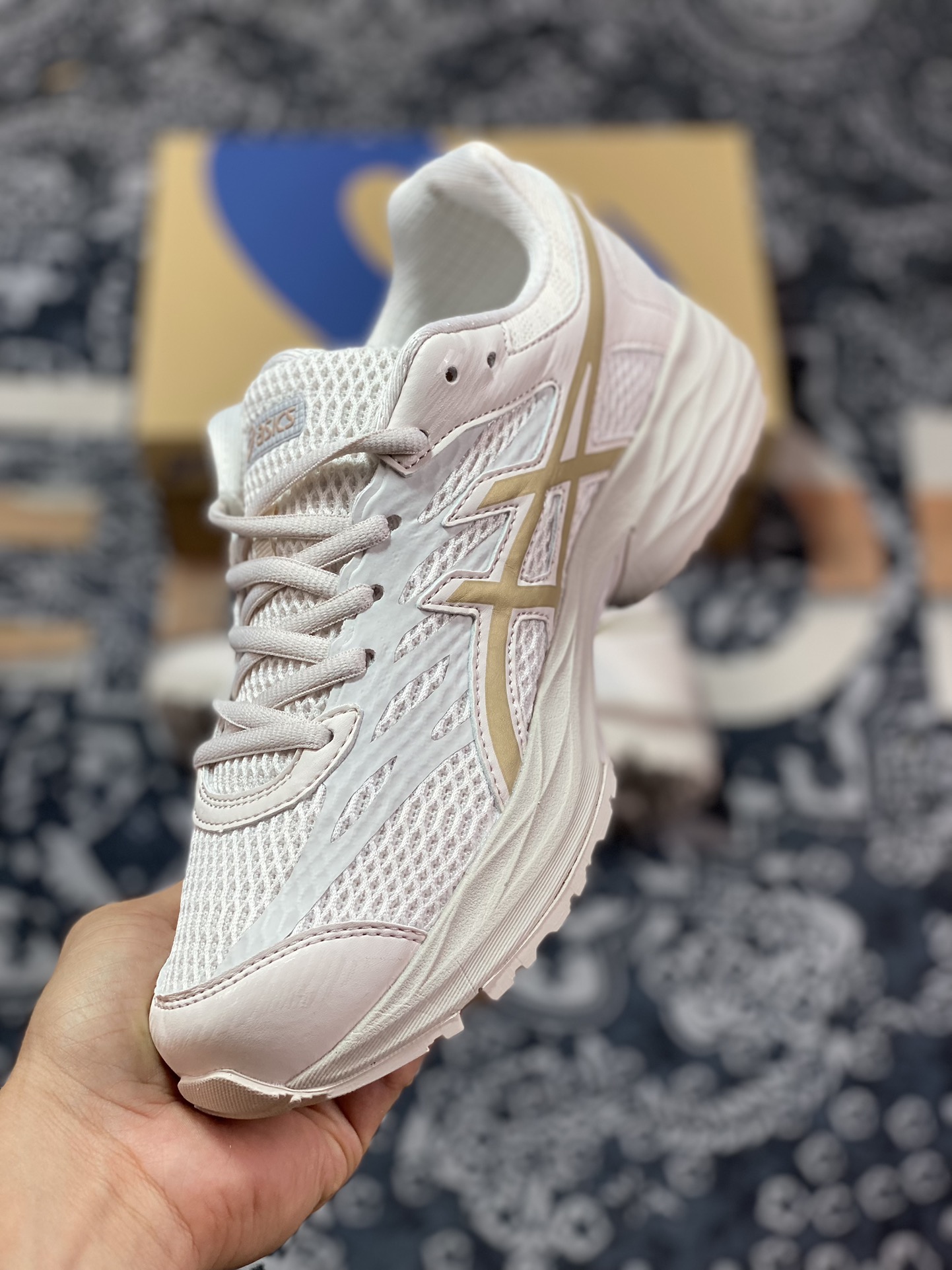 180 Asics Gel-Flux 4 米金 运动复古休闲透气专业跑鞋