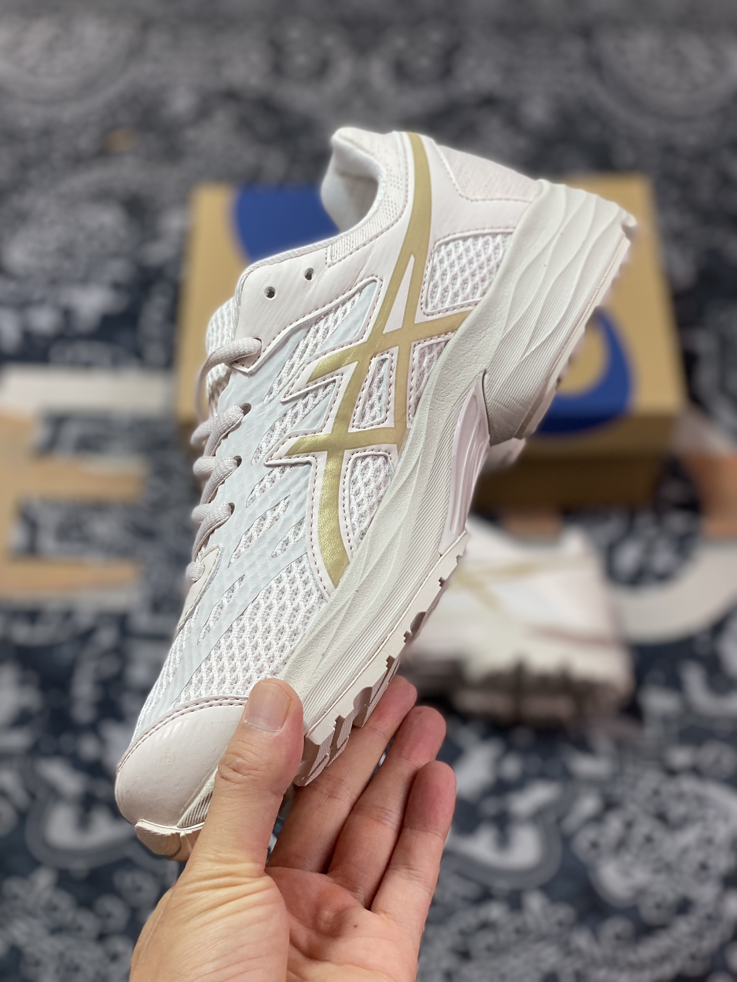 180 Asics Gel-Flux 4 米金 运动复古休闲透气专业跑鞋