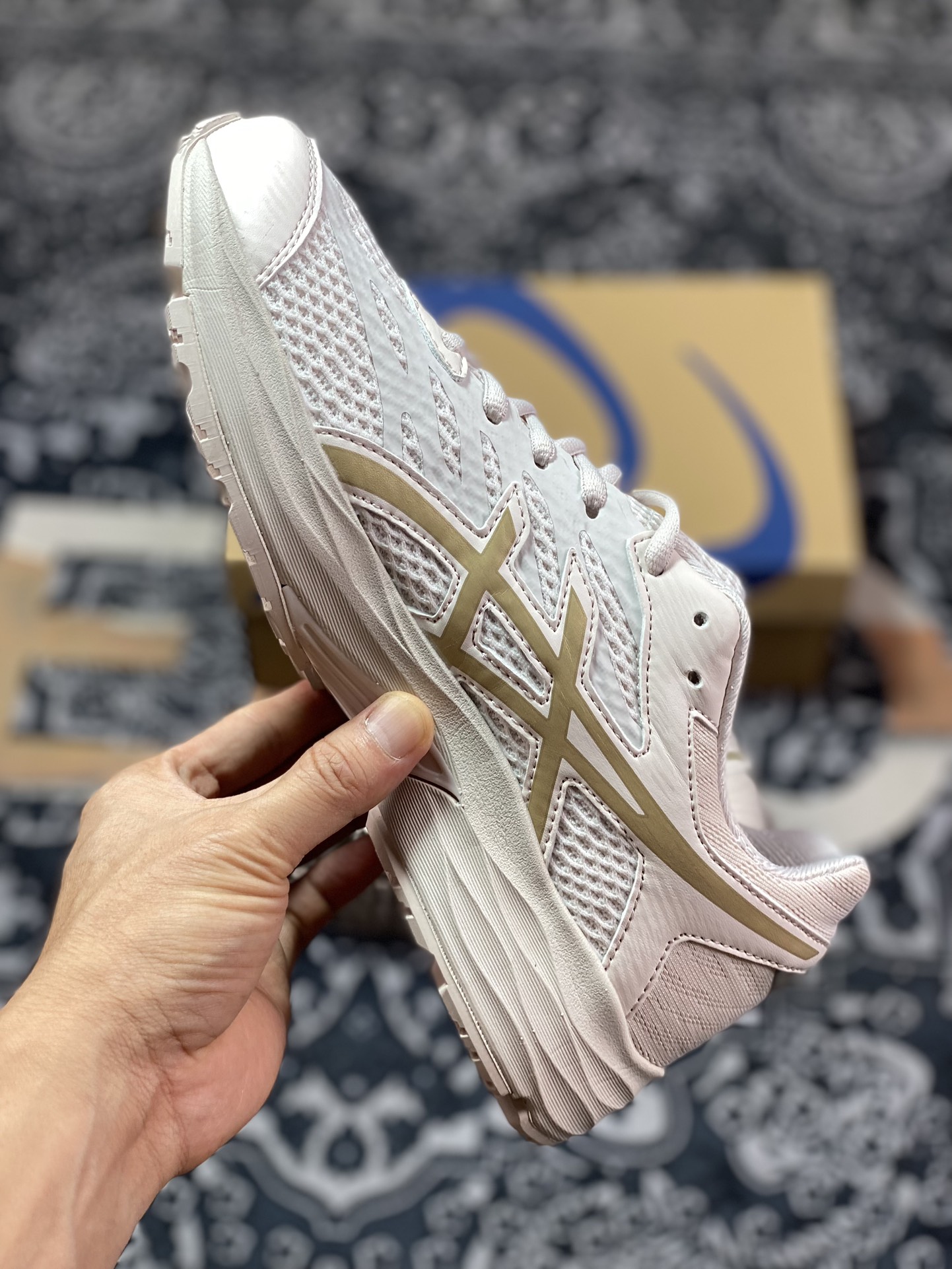 180 Asics Gel-Flux 4 米金 运动复古休闲透气专业跑鞋