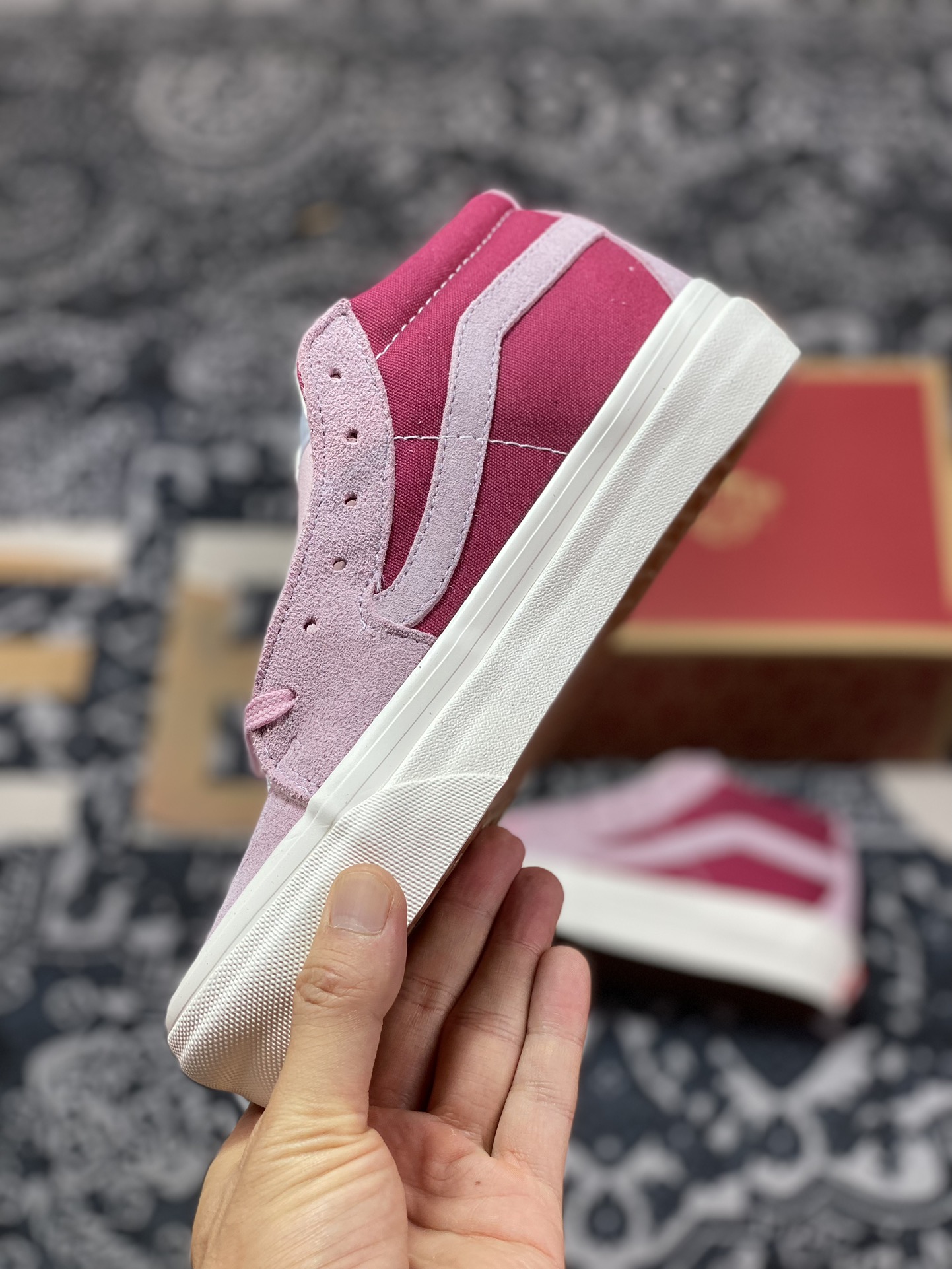 Vans Vault OG Sk8-Mid LX Suede Canvas Shoes VN0A4BVCBY1