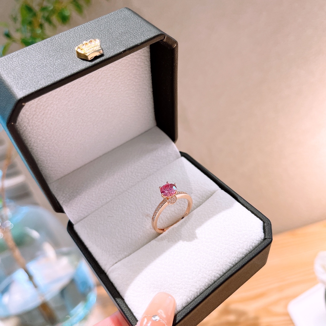 Nickel Free Silver Moissanite Ring Sweet & Cool Spring Festival Silver