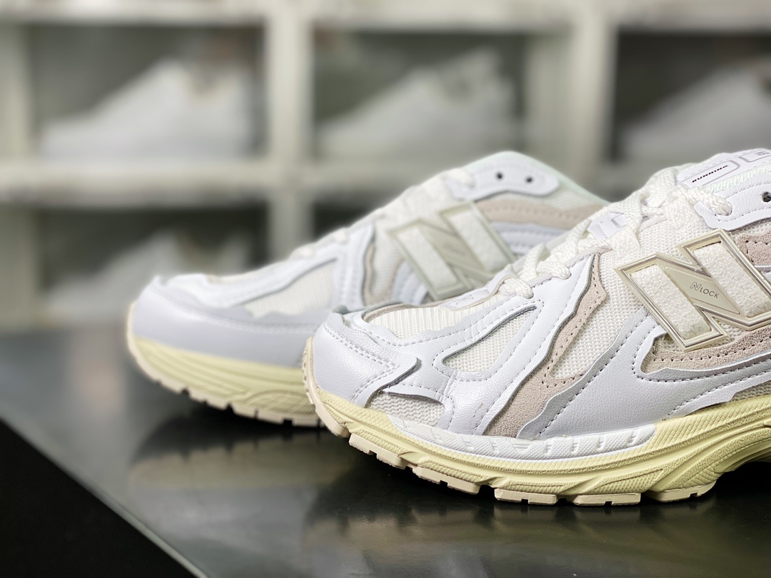 NB【New Balance】M1906D”Protection Pack” series low-top retro running shoes ”Deconstructed leather white beige gray” M1906DE