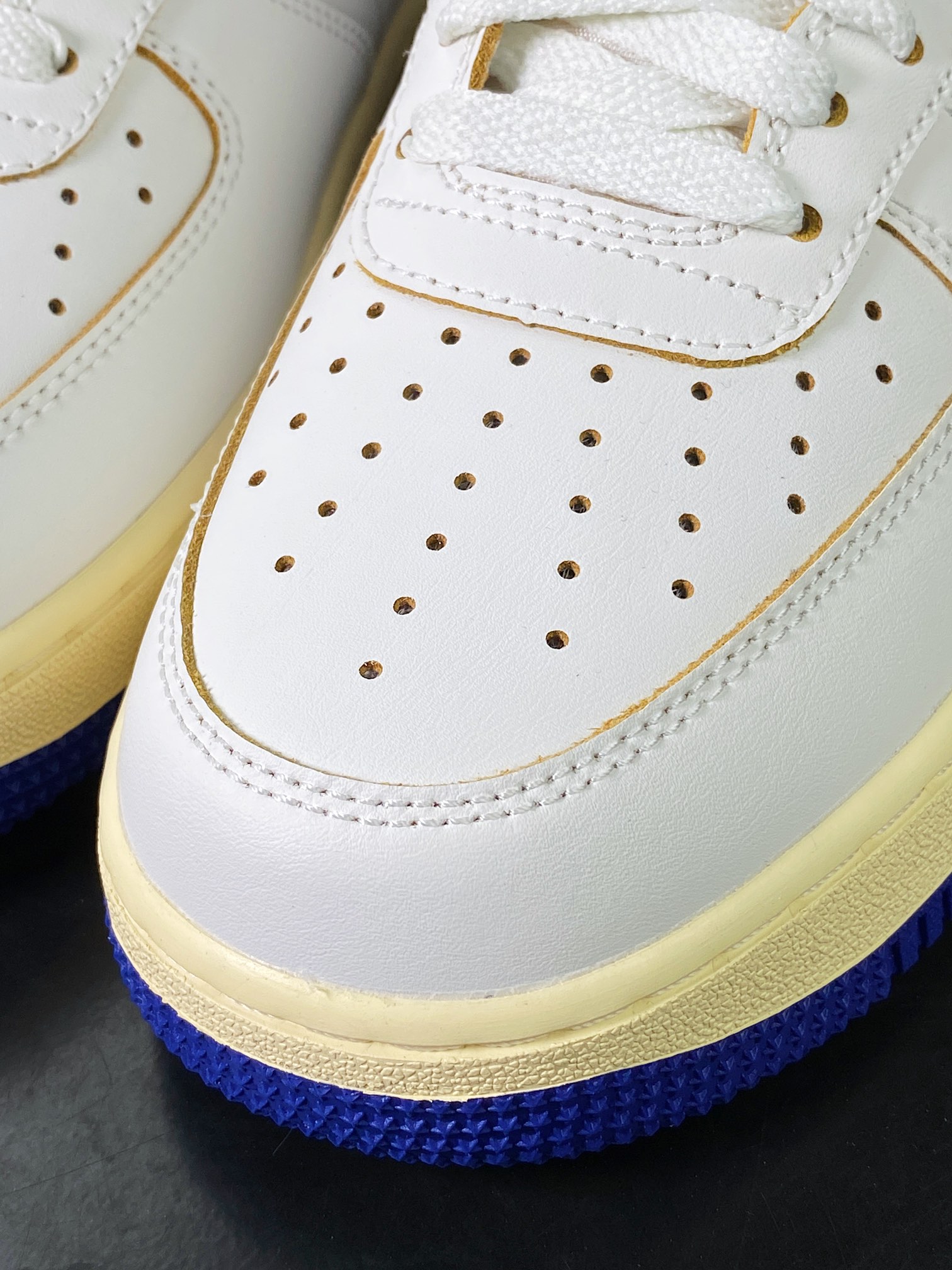 Nike Air Force 1'07 LV8 Low ”Athletic Department” Air Force One sneakers ”Leather White Royal Blue Oxidized Old Yellow” FQ8103-133