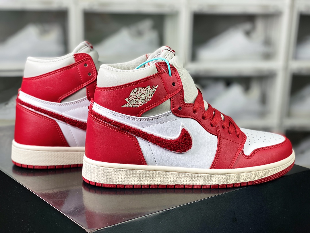 220  Wmns Air Jordan 1 Retro High OG"Newstalgia"AJ1代经典复古经典高帮百搭文化篮球鞋“灰白红摇粒绒”DJ4891-061