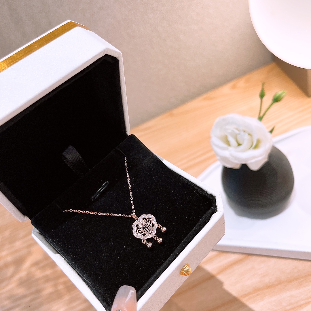 Massivsilber Kette Frisch Neujahr Gold