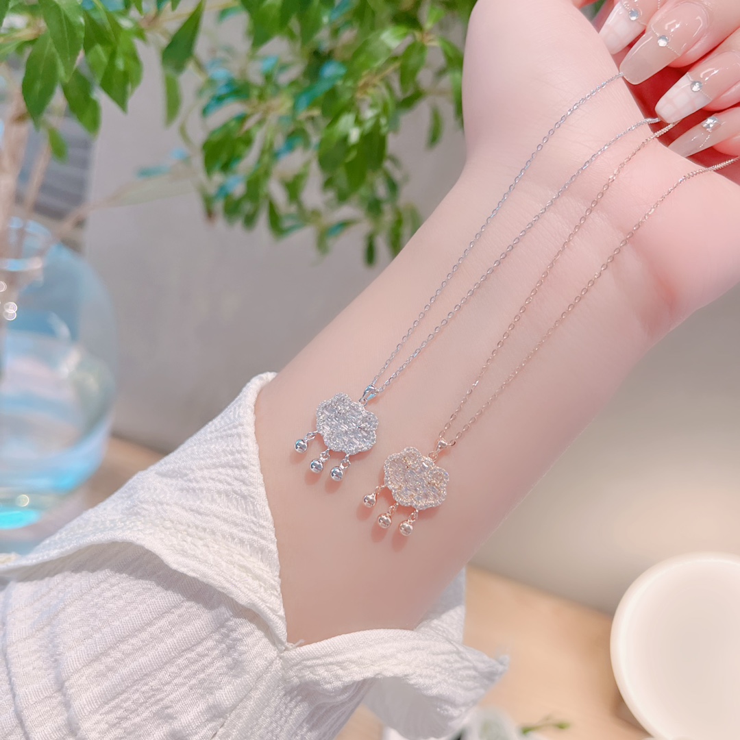 シックS925スターリングシルバーネックレスゴールド 告白