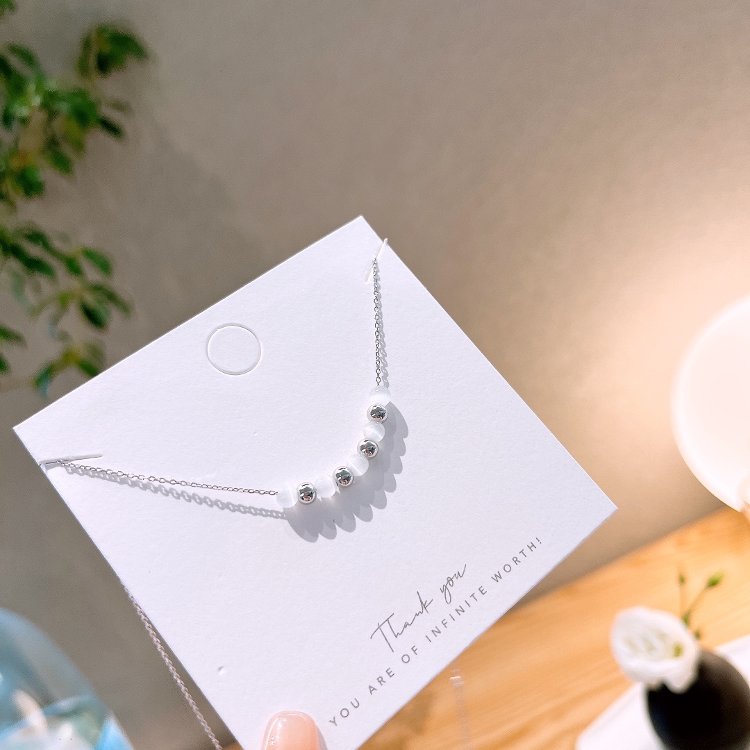 ガーリー925シルバーネックレスシルバー パーティー