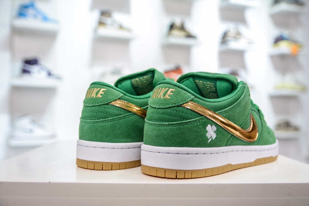 TOP Pure Original NK DUNK SB Low Pro ”Shamrock” Celtic Green BQ6817-303