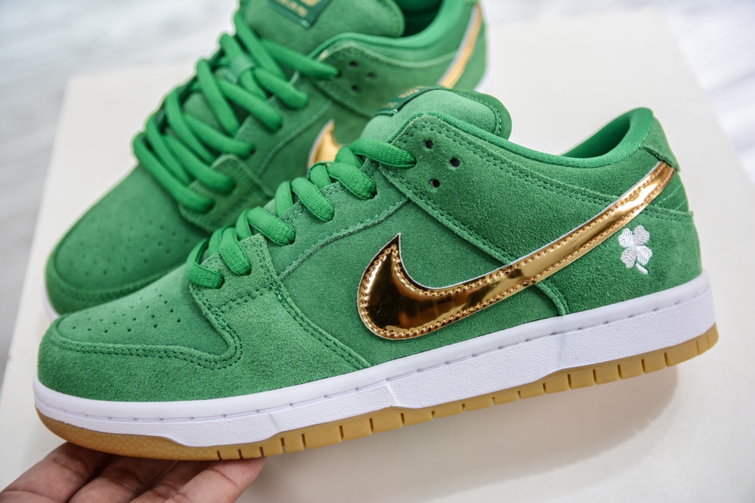 TOP Pure Original NK DUNK SB Low Pro ”Shamrock” Celtic Green BQ6817-303