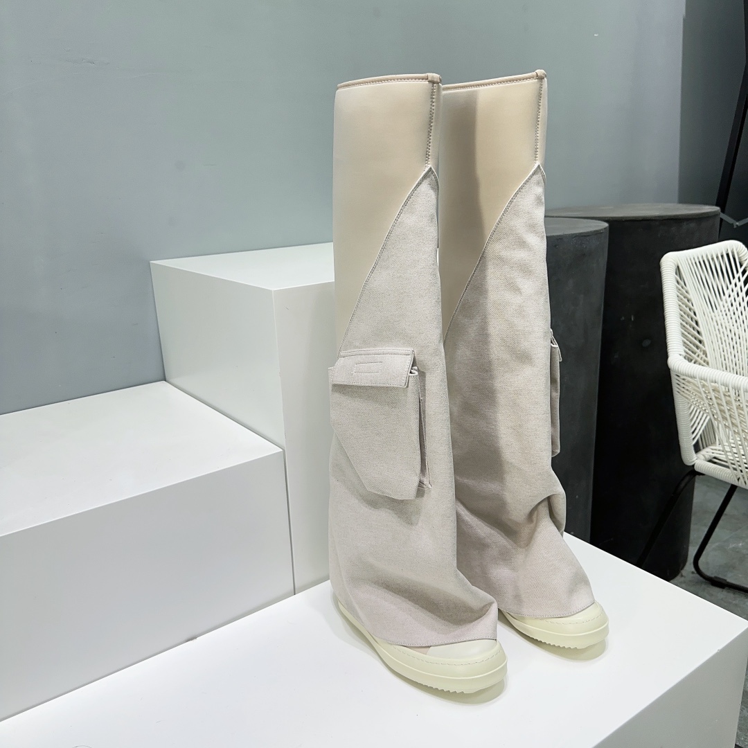 Rick Owens 2023 Top Edition High-Quality Original Shoes: Prototype 1:1, Super Narrow Legs - 图片 1