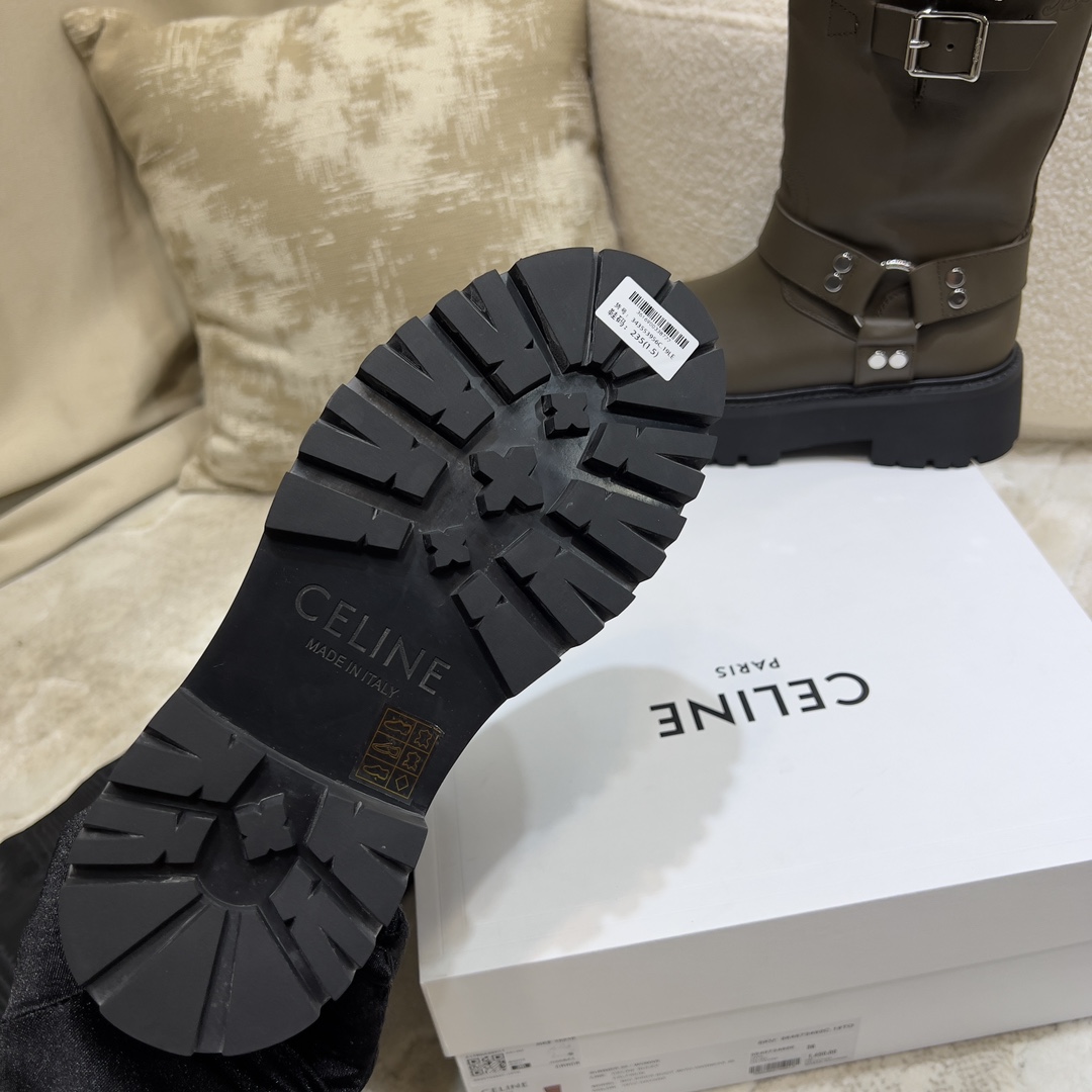 셀린느 레트로 플랫폼 미드 카프 모터사이클 부츠 상세 이미지 7