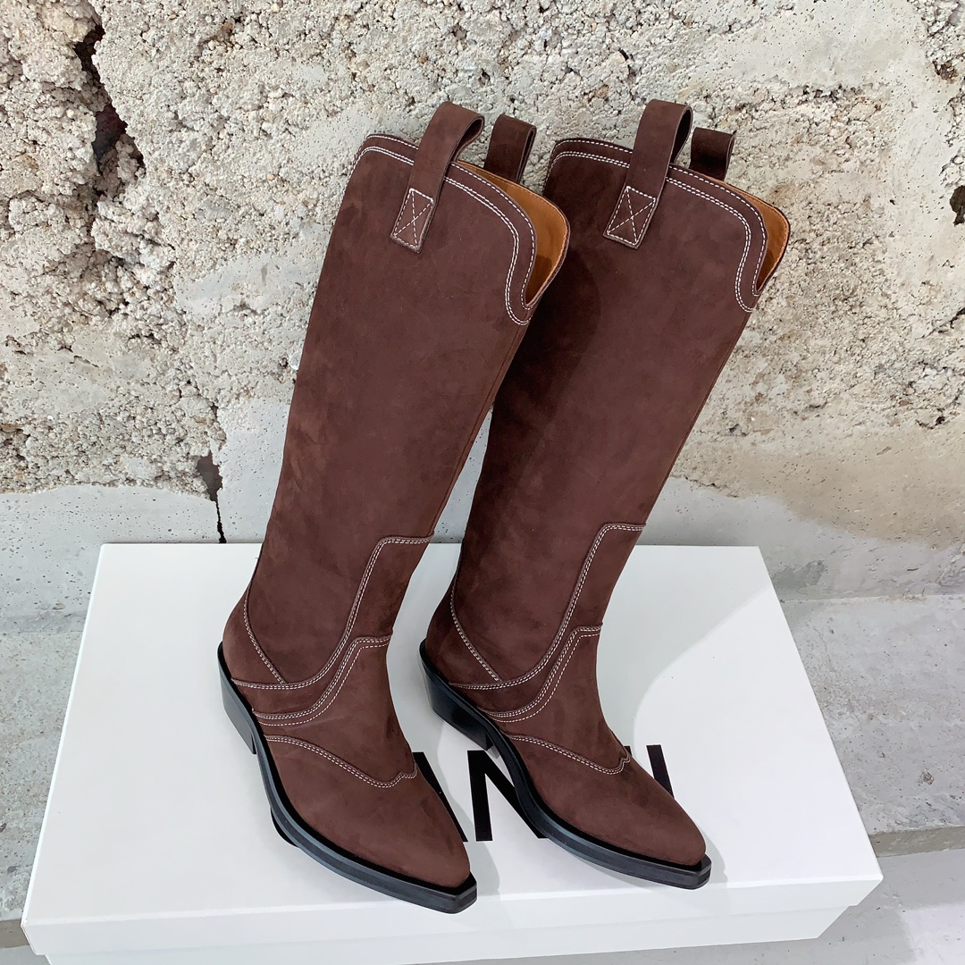 “Stylish Western Cowboy Boots: Ganni’s 23ss Collection Overview” - 图片 3