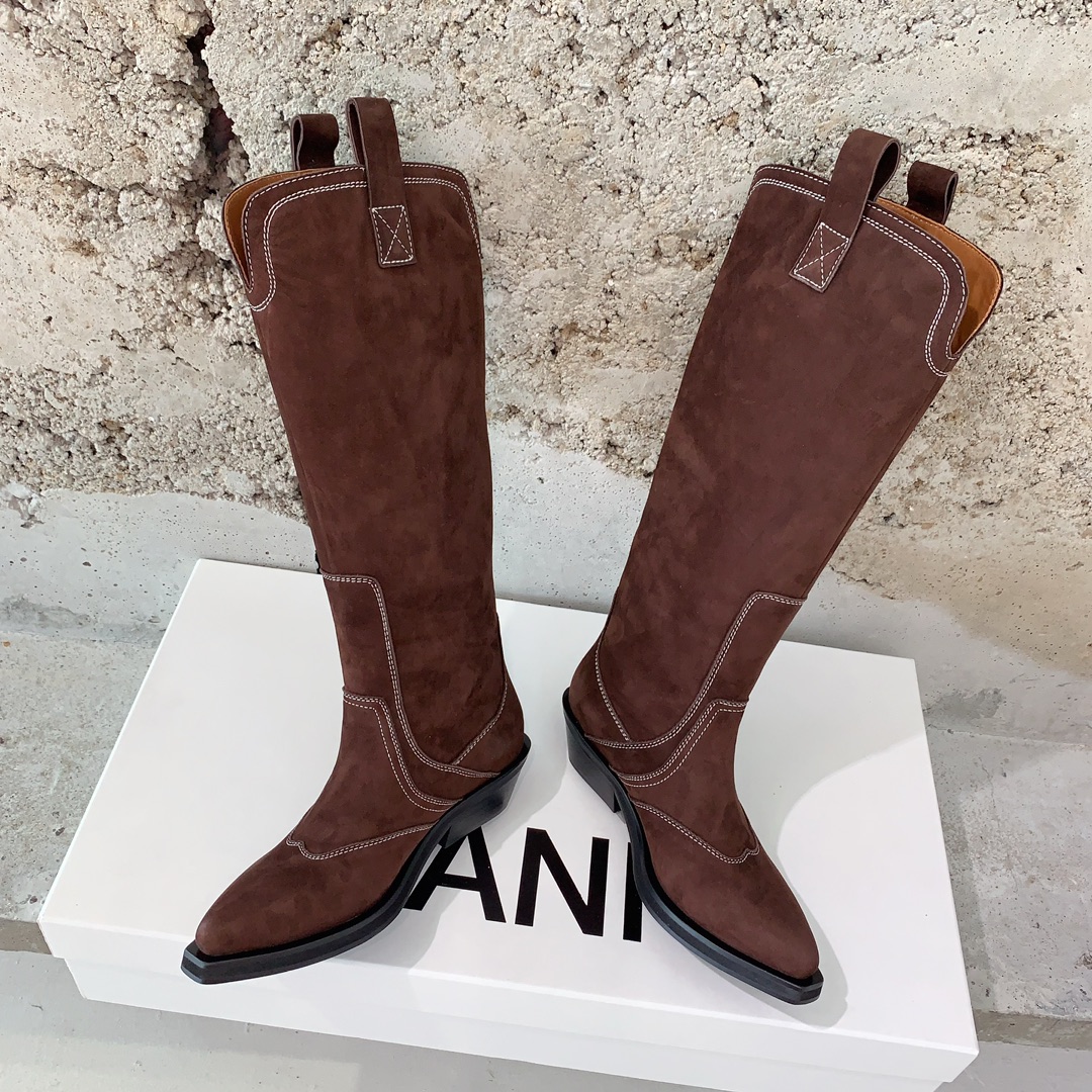 “Stylish Western Cowboy Boots: Ganni’s 23ss Collection Overview” - 图片 4