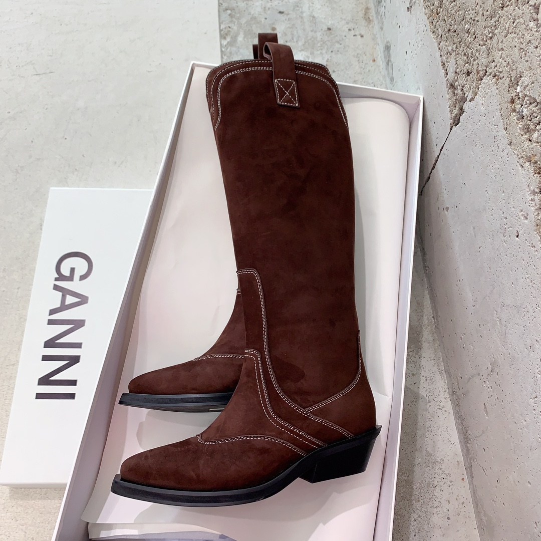 “Stylish Western Cowboy Boots: Ganni’s 23ss Collection Overview” - 图片 5