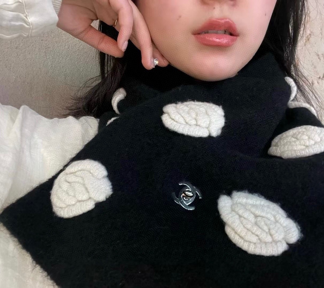 Chanel Haute Couture Silk Twill Scarf Shawl Ref.3A737034 3
