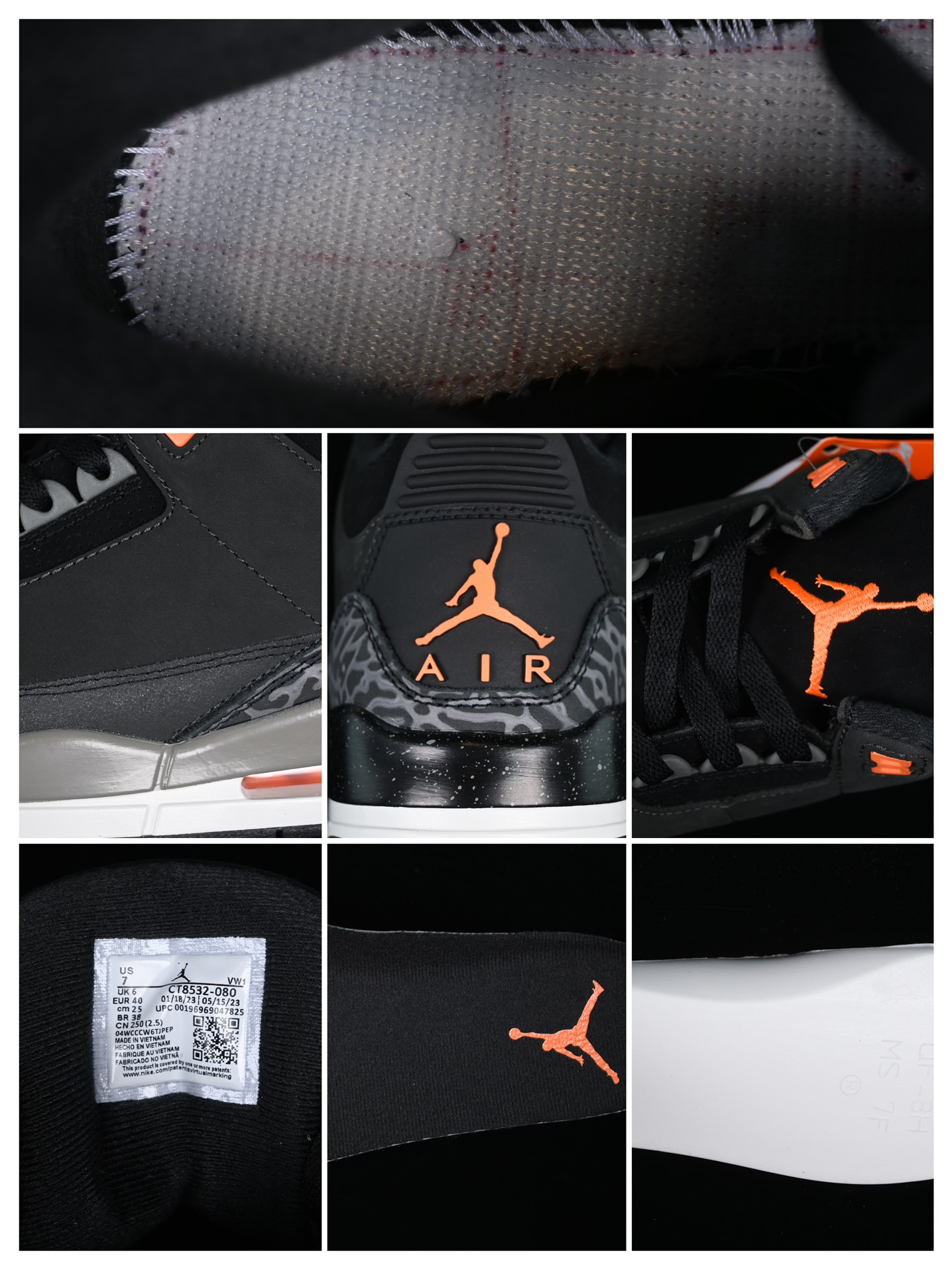 💰190真标💰280公司级💰380纯原
Air Jordan 3 Retro "Fear" AJ3 乔3恐惧 深灰 CT8532-080
#鞋款采用全橙色和黑色配色方案,采用优质深灰色翻毛皮鞋面,后跟黑色和白色斑点中底,搭配黑色橡胶外底,特别是橙色撞色设计突出了鞋款的亮点
尺码:40 40.5 41 42 42.5 43 44 44.5 45 46 47.5 3.E5