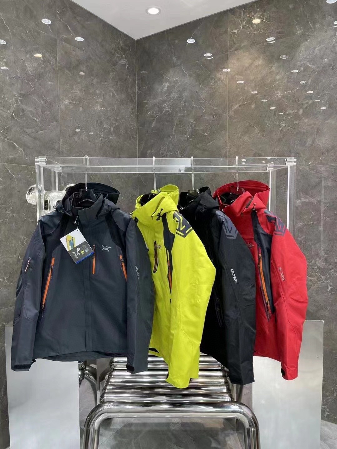 Arcteryx Clothing Coats & Jackets Black Grey Red Yellow Men