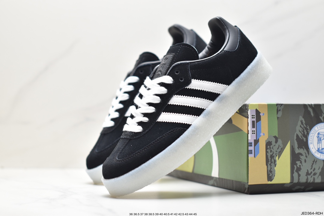 adidas SAMBA KITH CLARKS clover retro casual non-slip wear-resistant low-top sneakers ID7292