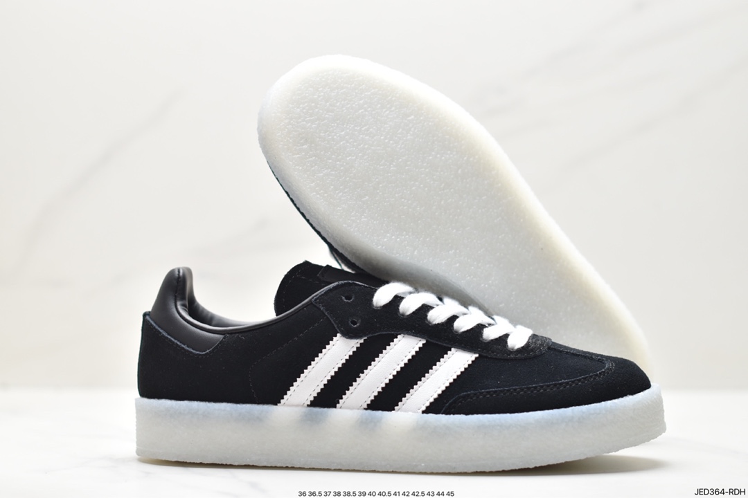 adidas SAMBA KITH CLARKS clover retro casual non-slip wear-resistant low-top sneakers ID7292