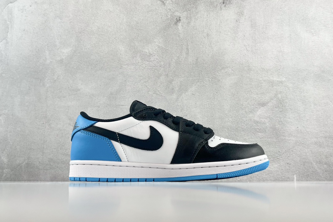 DT 280 Jordan Air Jordan 1 Low 'Black and Dark Powder Blue' 黑白蓝 CZ0790-104