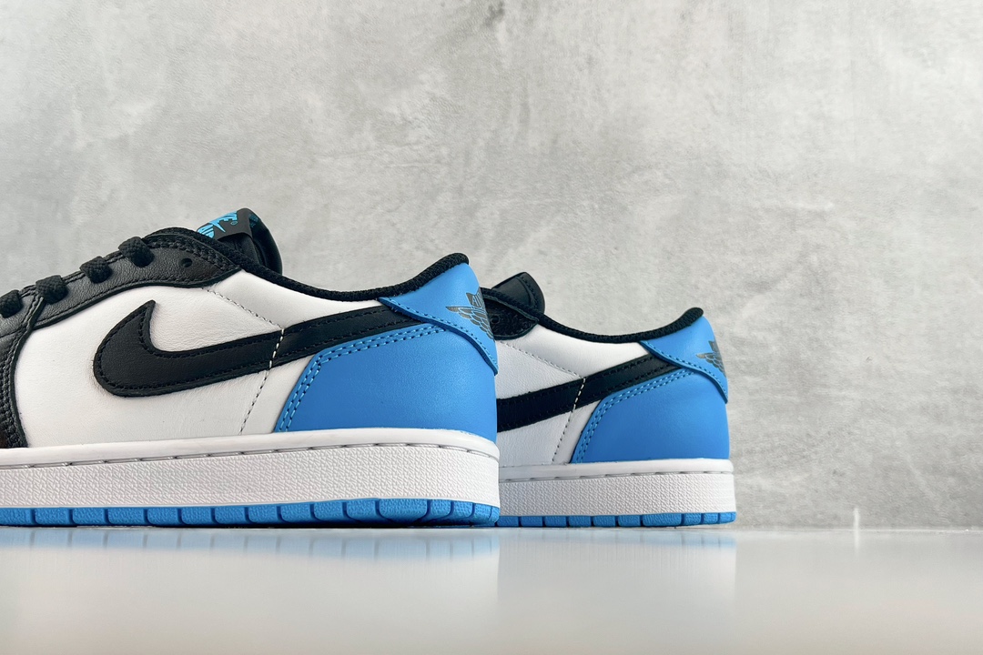 DT 280 Jordan Air Jordan 1 Low 'Black and Dark Powder Blue' 黑白蓝 CZ0790-104