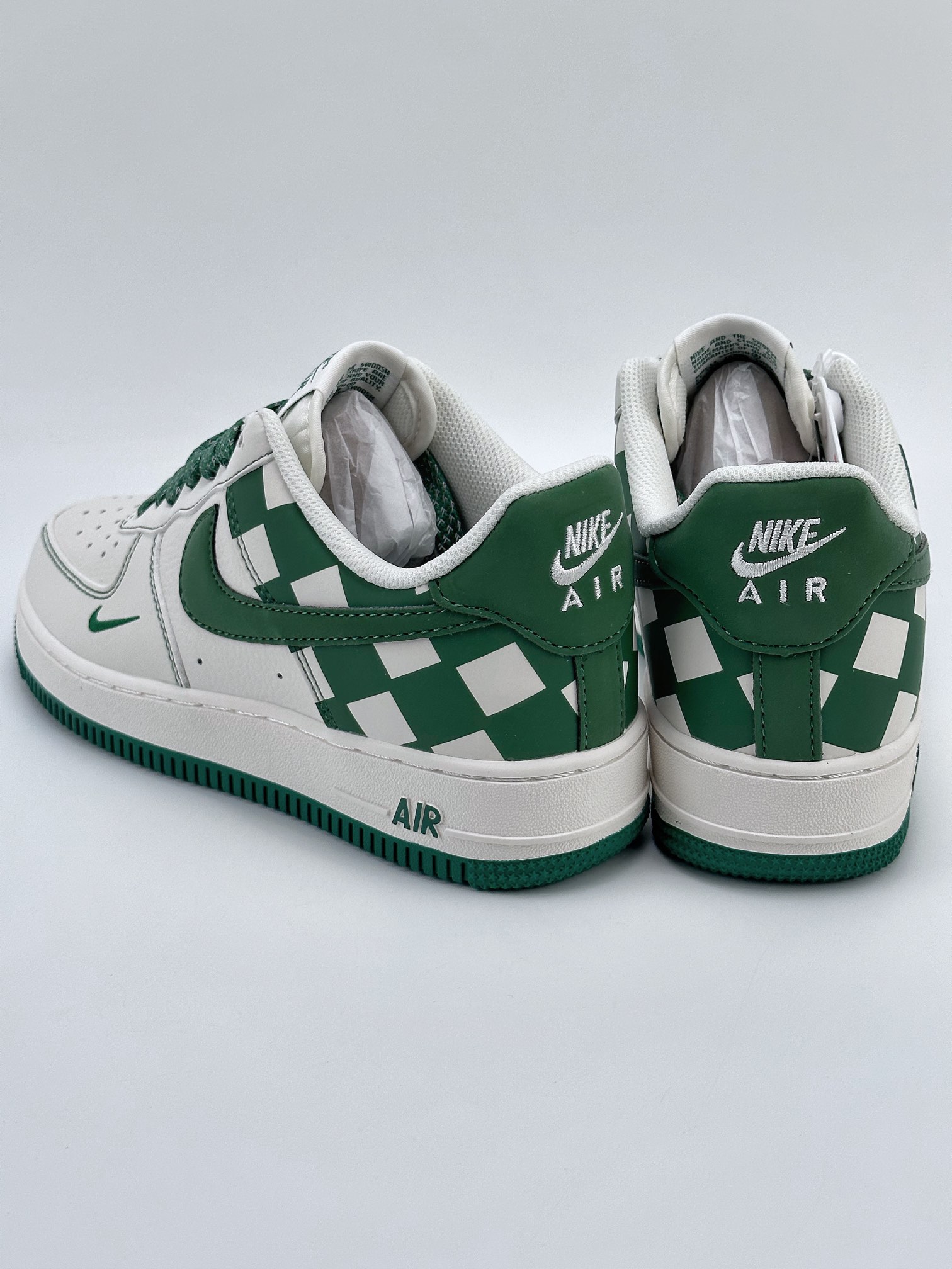 Nike Air Force 1 Low 07 White Green Checkerboard GZ5688-011