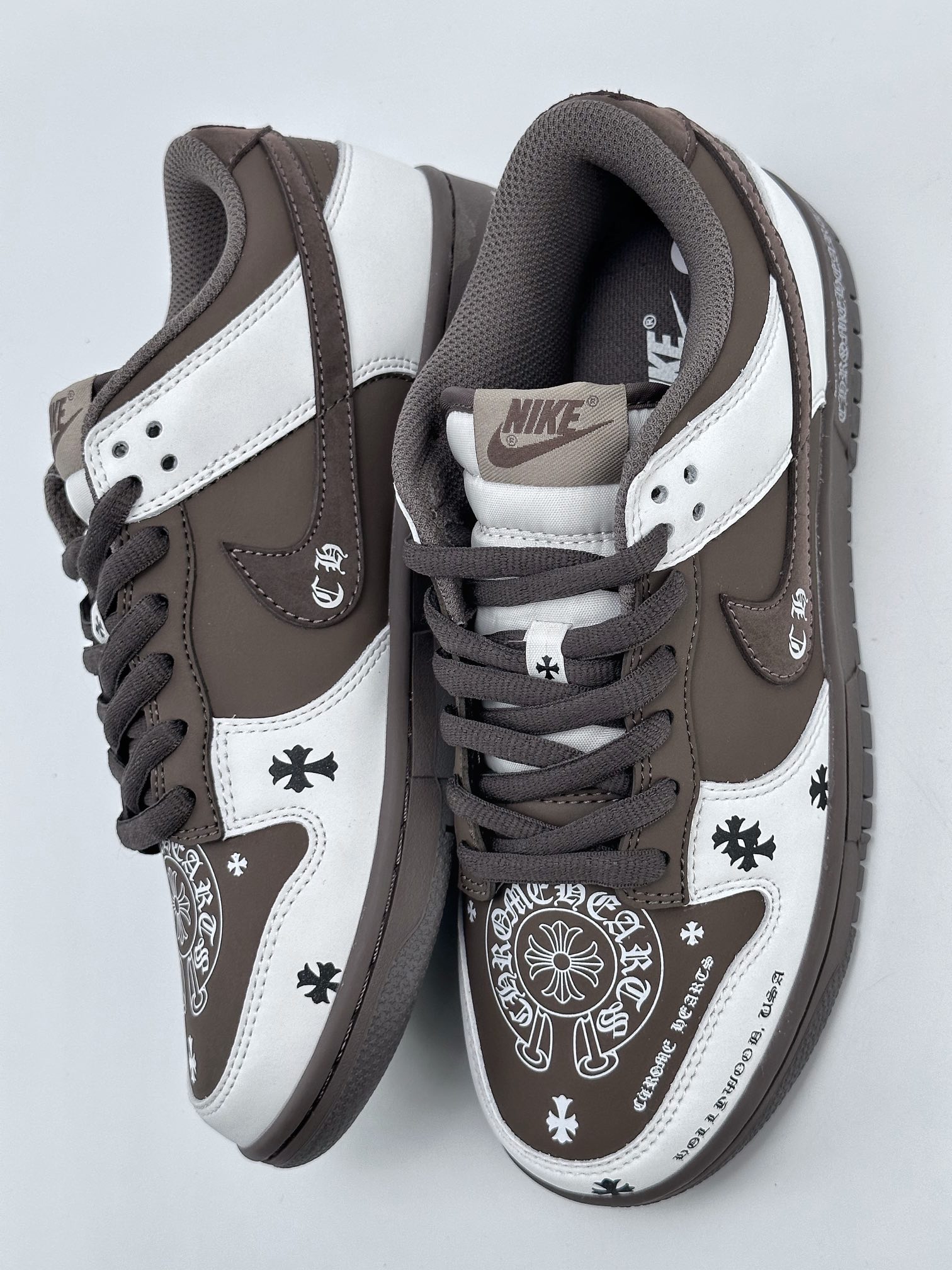 Nike SB Dunk Low x Chrome Hearts White Brown Chrome Hearts GD3326-302