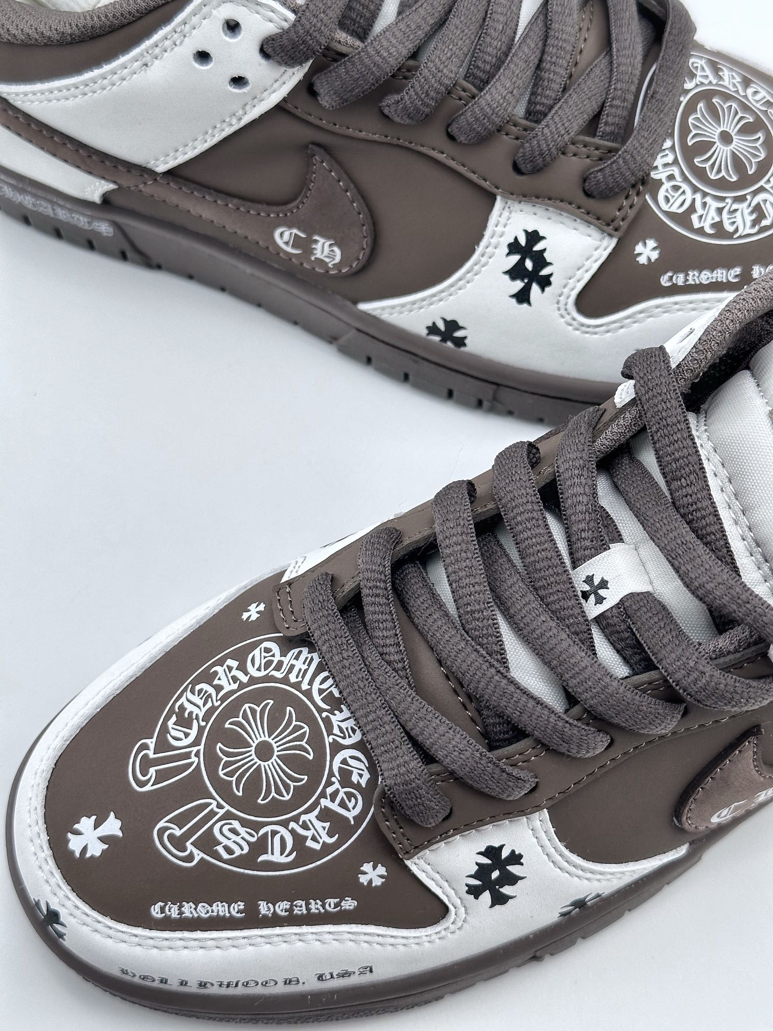 Nike SB Dunk Low x Chrome Hearts White Brown Chrome Hearts GD3326-302