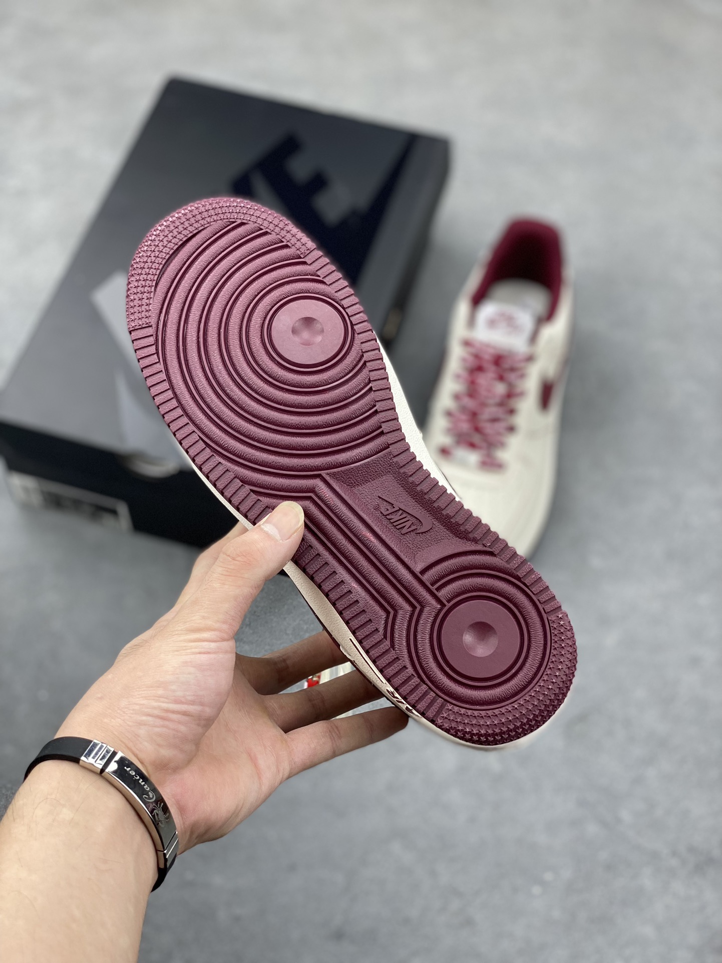 Nike Air Force 1 '07 Low Supreme Wine Red Sneakers - Limited Edition 7 i1694028152 1261 5