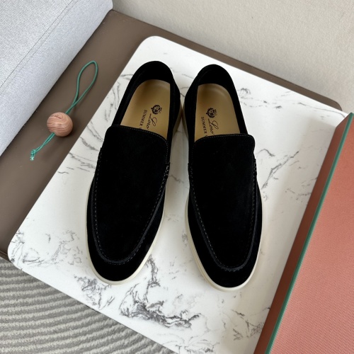 Loro Piana Summer Walk Men's Loafers - Suede Leather, White Rubber Sole 1 Loro Piana Summer Walk Men's Loafers - Suede Leather, White Rubber Sole