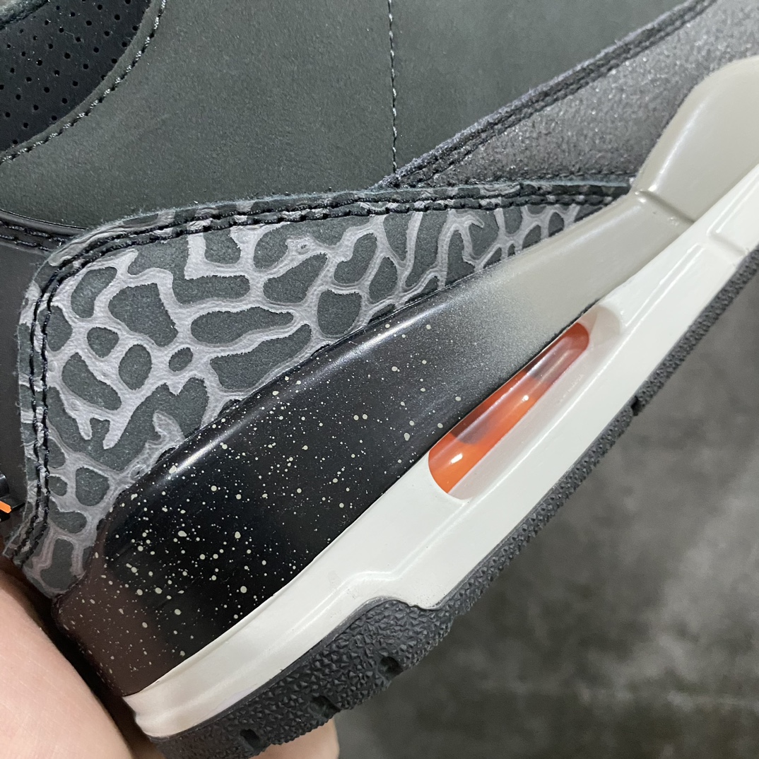 图片[2]-【i8纯原】Air Jordan AJ3 \”Fear”恐惧 灰黑色n大厂纯原生产线出品原楦原纸板 一眼正品既视感原厂采购皮料 100%一致原版n鞋舌电绣发往原厂代工后回莆成型n细节均已解码 还原度高达98%货号：CT8532-080 尺码：40 40.5 41 42 42.5 43 44 44.5 45 46 47.5-莆田鞋批发中心