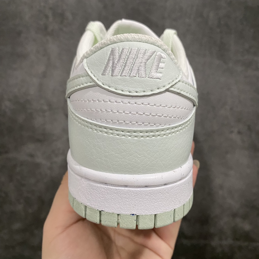 [XC Platform Version] Dunk Low Eco-friendly White Light Green DN1431-102 Correct Sole