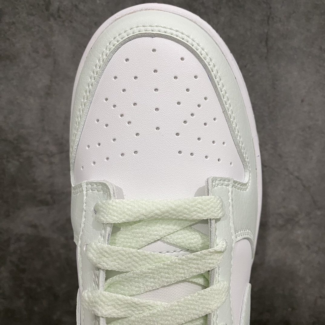 [XC Platform Version] Dunk Low Eco-friendly White Light Green DN1431-102 Correct Sole