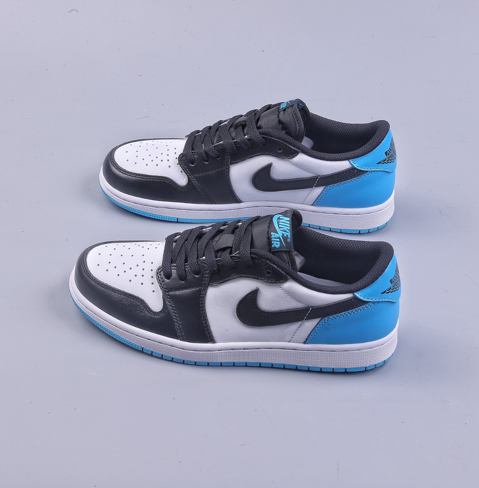 280 DT Air Jordan AJ1 Low 黑白蓝  CZ0790-104