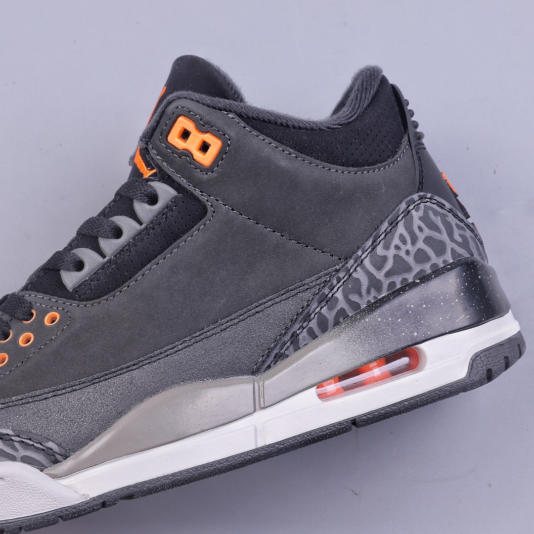 360 I8纯原 Air Jordan 3 "Fear”灰黑色 CT8532-080