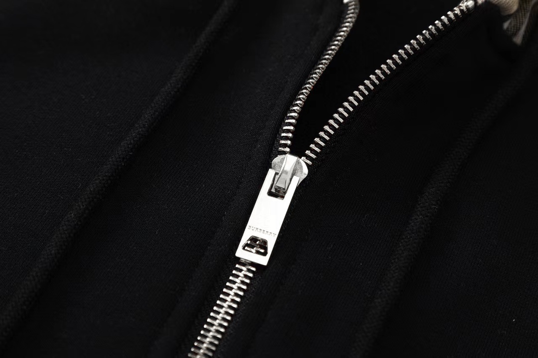 Burberry Puffer Jacket for Men with Classic Embroidery, Black/Grey, XS-L Sizes, 460g. - 图片 6