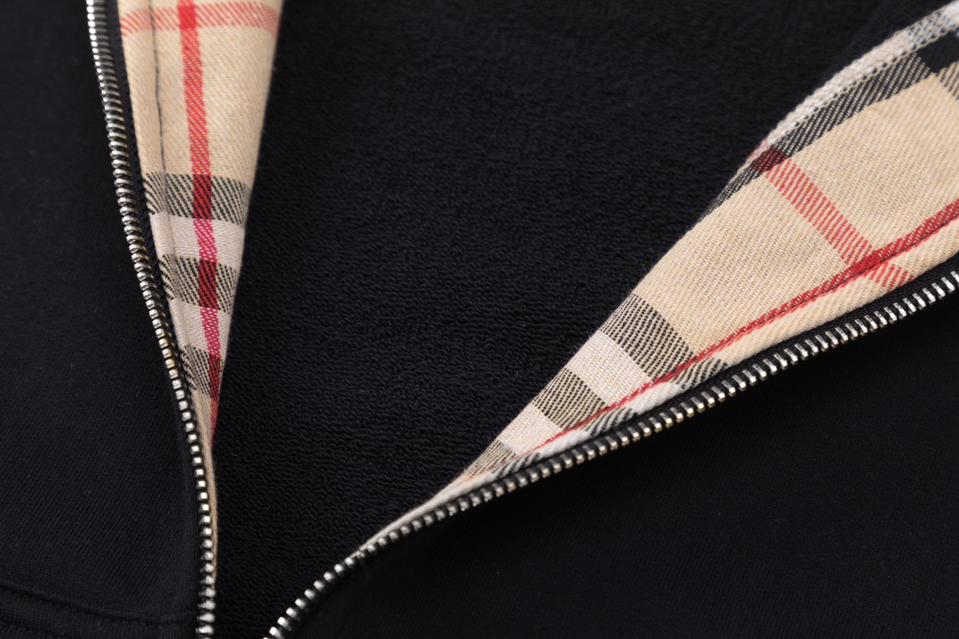 Burberry Puffer Jacket for Men with Classic Embroidery, Black/Grey, XS-L Sizes, 460g. - 图片 7