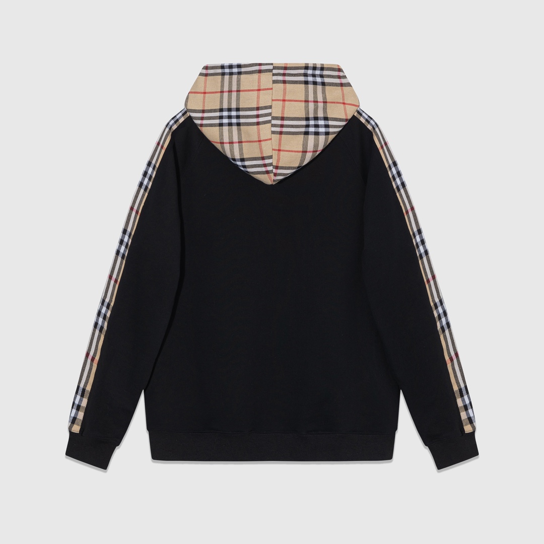 Burberry Puffer Jacket for Men with Classic Embroidery, Black/Grey, XS-L Sizes, 460g. - 图片 2