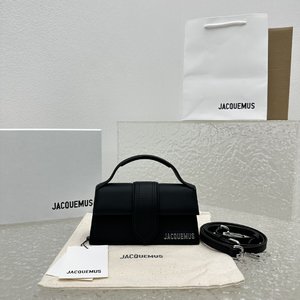 Jacquemus Crossbody & Shoulder Bags Black Silver Chamois Fall/Winter Collection Mini