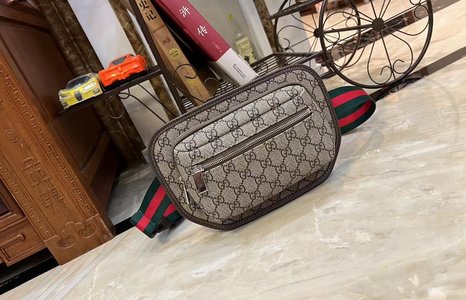 Gucci AAAA Belt Bags & Fanny Packs Beige Brown Green Red Canvas Nylon