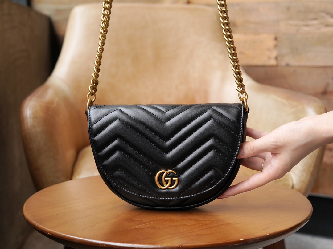 Gucci Marmont Taschen Handtaschen Schwarz Ketten