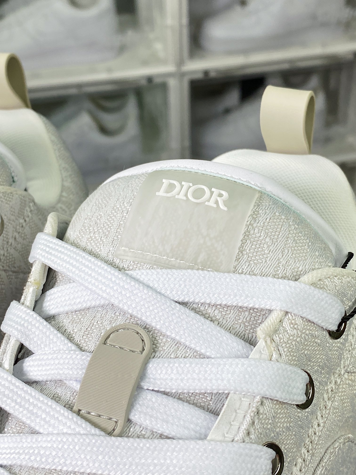 Dior/Dior Walk'n'Dior Low Walker series low-top versatile height-enhancing casual sports thick-soled sneakers ”Canvas Rock Gray” KCK385OBE_S33G