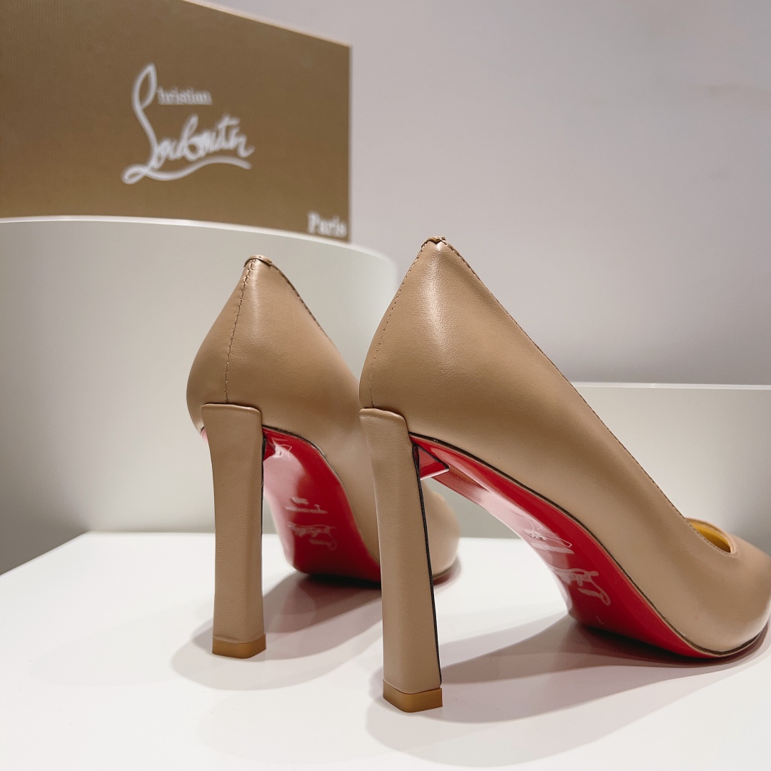 顶级版ChristianLouboutin2023s原版做货重工CL红底春夏CONDORA女士香蕉跟单鞋