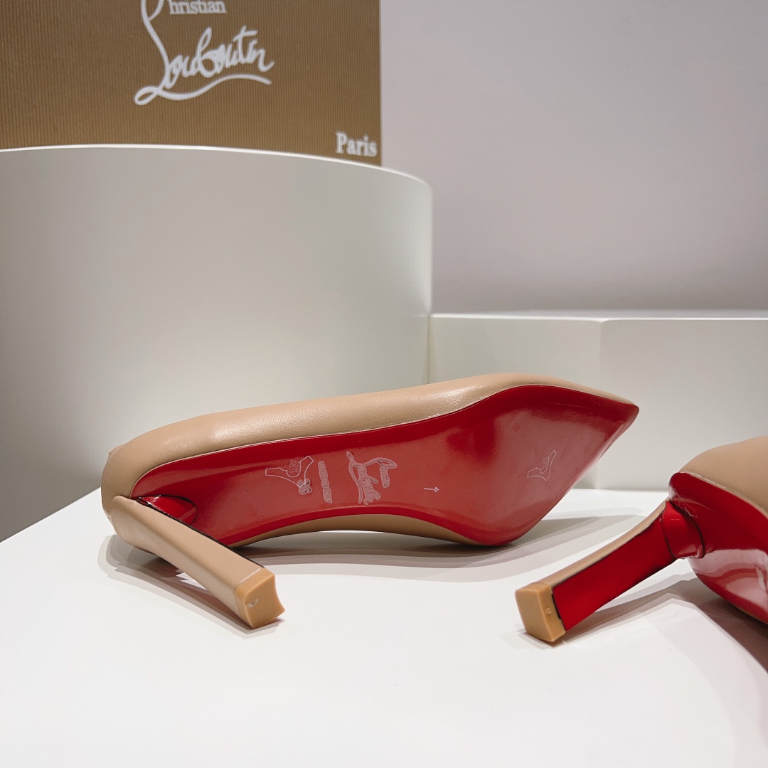 顶级版ChristianLouboutin2023s原版做货重工CL红底春夏CONDORA女士香蕉跟单鞋