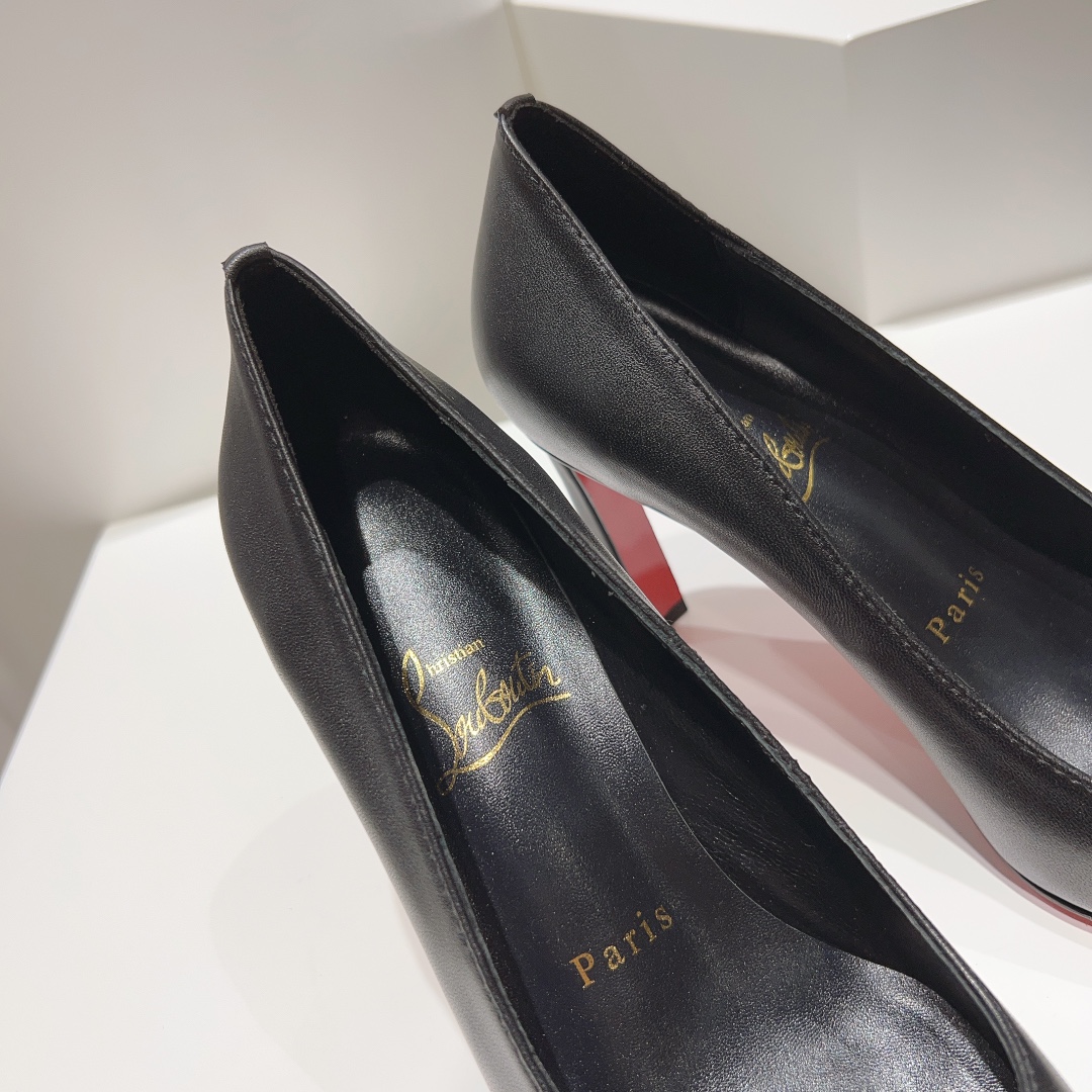 顶级版ChristianLouboutin2023s原版做货重工CL红底春夏CONDORA女士香蕉跟单鞋