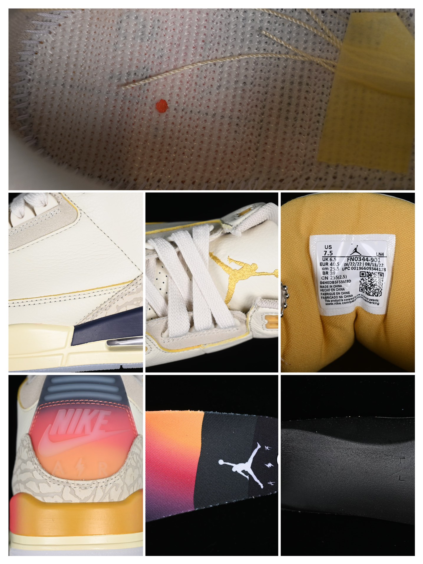 💰190真标💰280公司级💰380纯原💰500顶级
J.Balvin x Air Jordan 3 Retro AJ3 乔3彩虹渐变 FN0344-901
#天花板品质 原装版本 全身采用原厂皮料 鞋带 织唛 内标全部客供原厂 原厂数据 原厂楦头纸板打造 每个细节都对位原鞋
尺码:36 36.5 37.5 38 38.5 39 40 40.5 41 42 42.5 43 44 44.5 45 45.5 46 47.5 48.5 LWE5