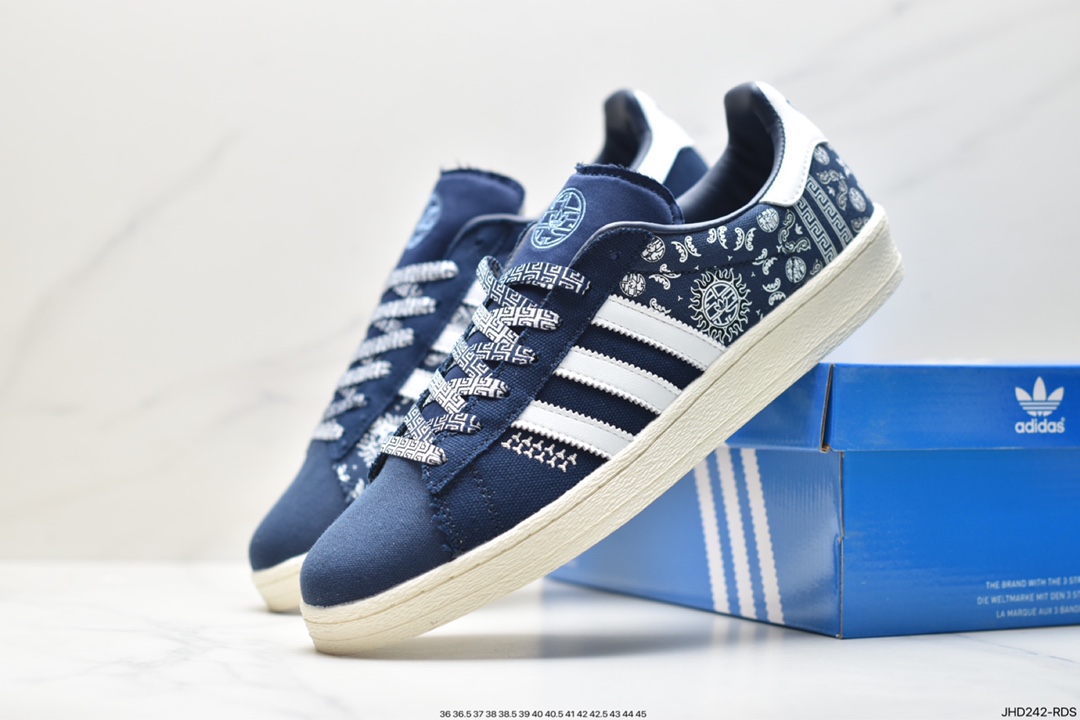 Adidas Campus 80S Clover Campus Casual Shoes Classic All-match Couple Shoes IG7955