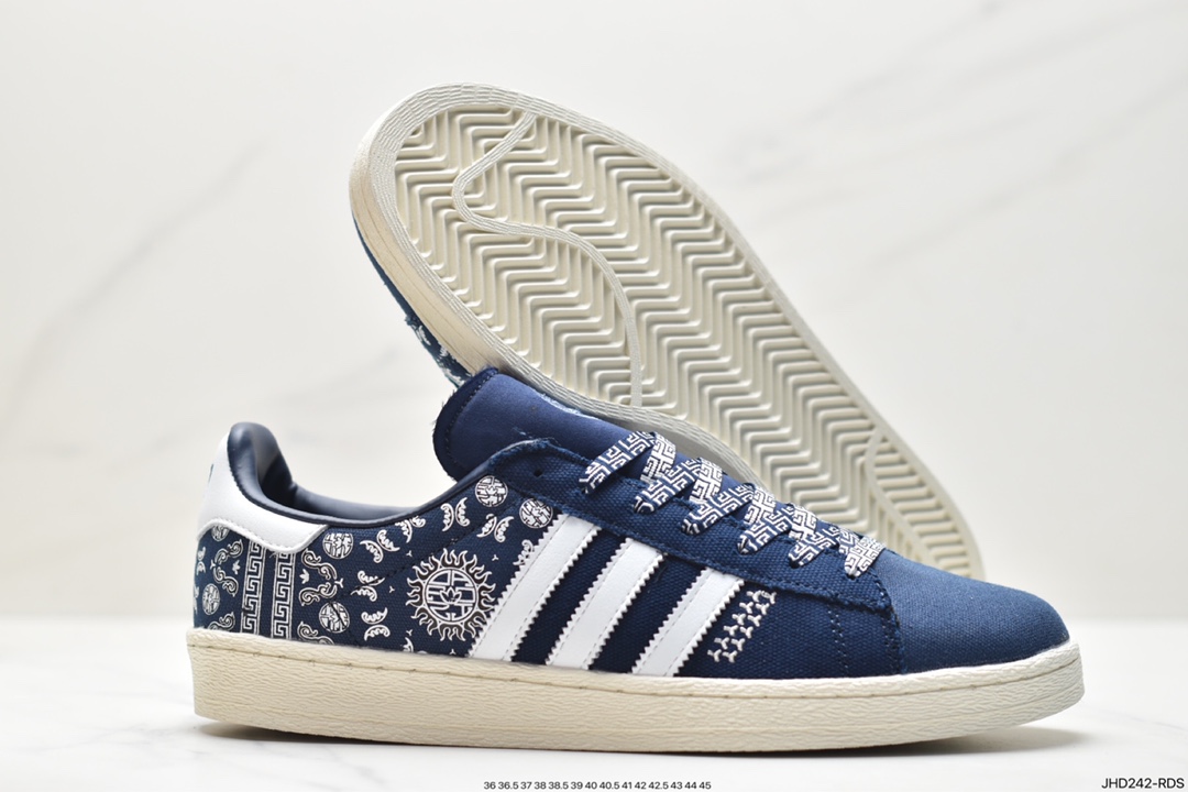 Adidas Campus 80S Clover Campus Casual Shoes Classic All-match Couple Shoes IG7955