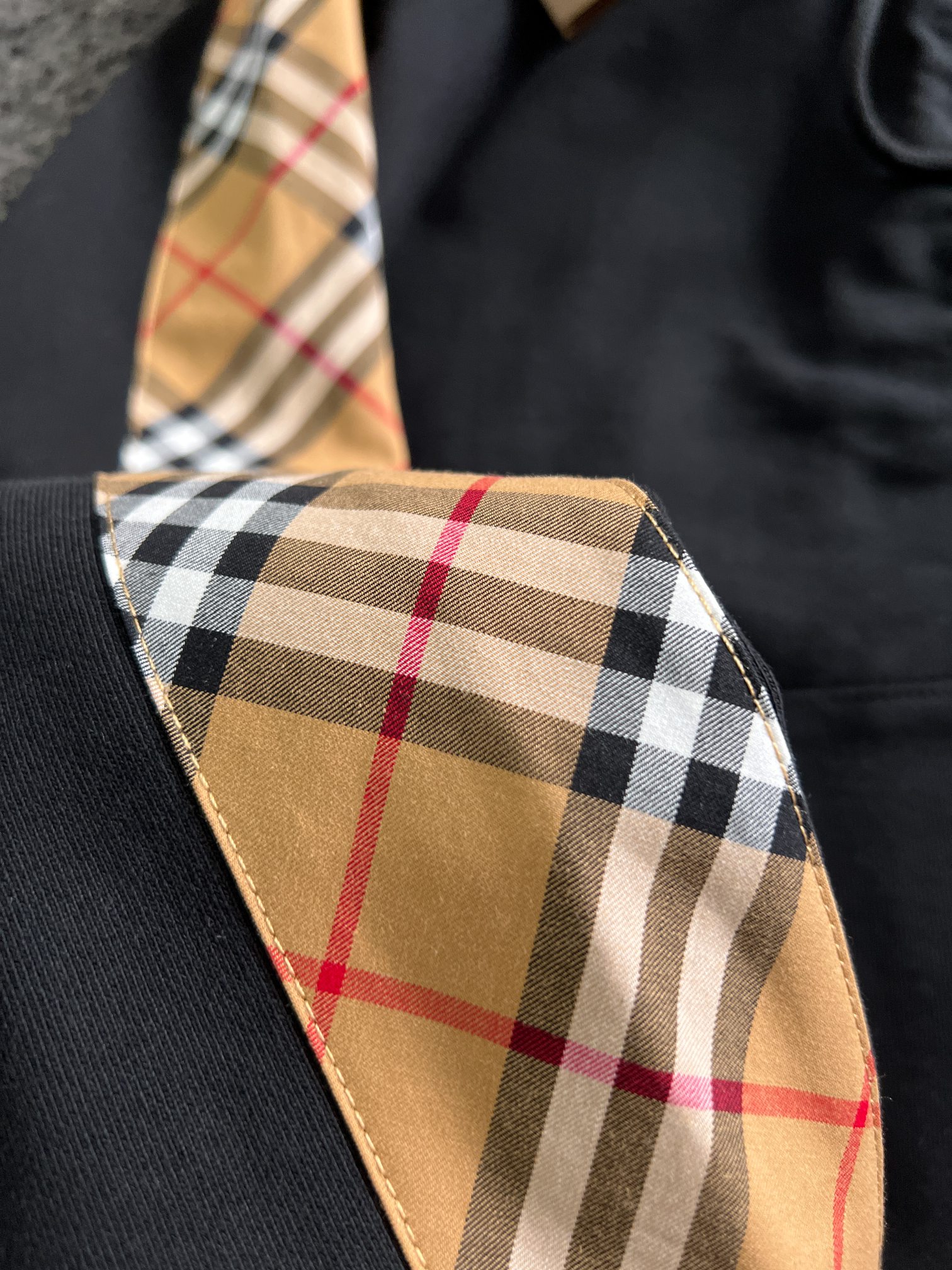 Stylish Burberry Black Zip-Up Hoodie with Iconic Check Trim - Versatile & Chic 8 a1694109025353 5027